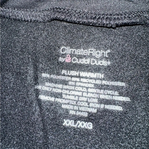 Climate Right By Cuddl Duds Women’s Long Sleeved Plush Warmth Mock Neck Top - Picture 5 of 9